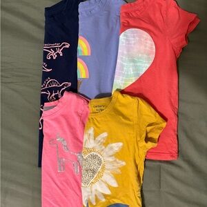 Carter's and Cat&Jack Kids Tees - Navy, Pink, Yellow